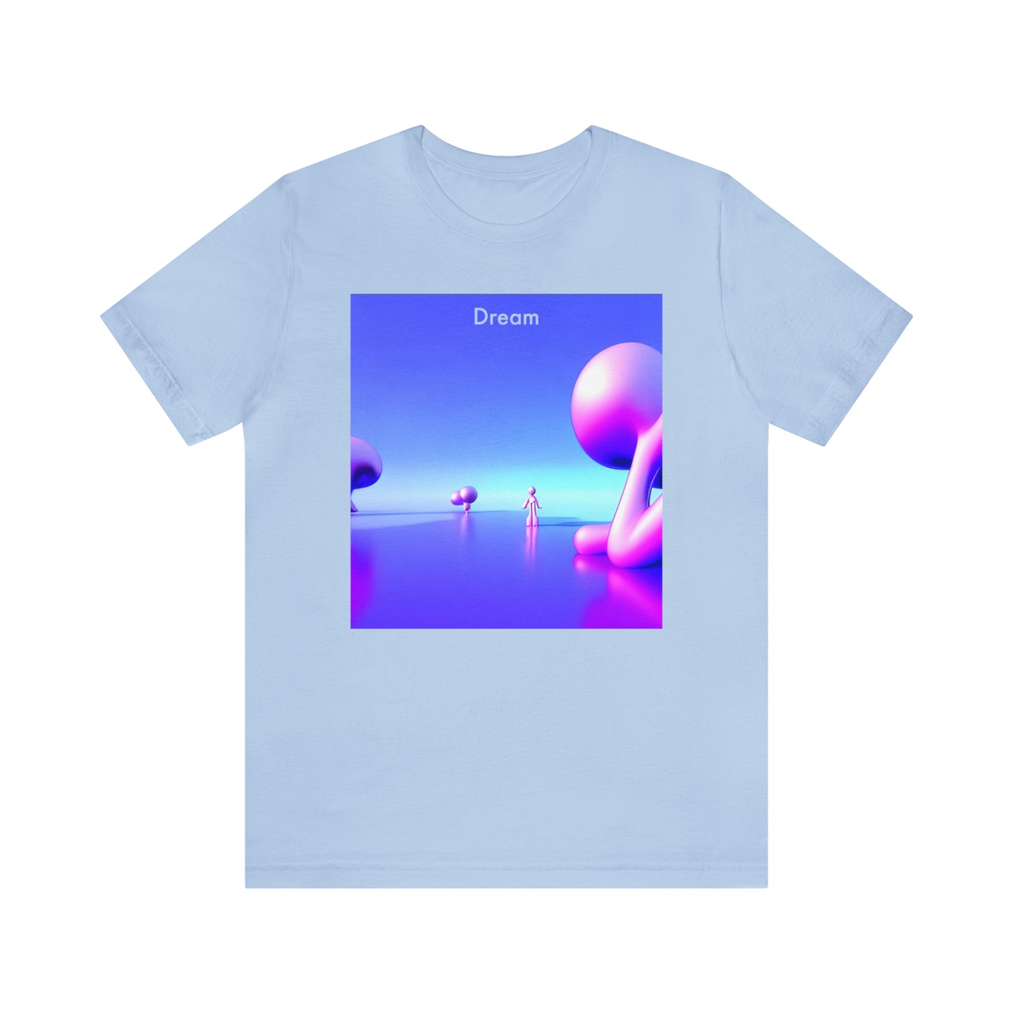 Dreamscape Explorer: Unisex Heavy Cotton Tee with AI-Crafted Dream Vision