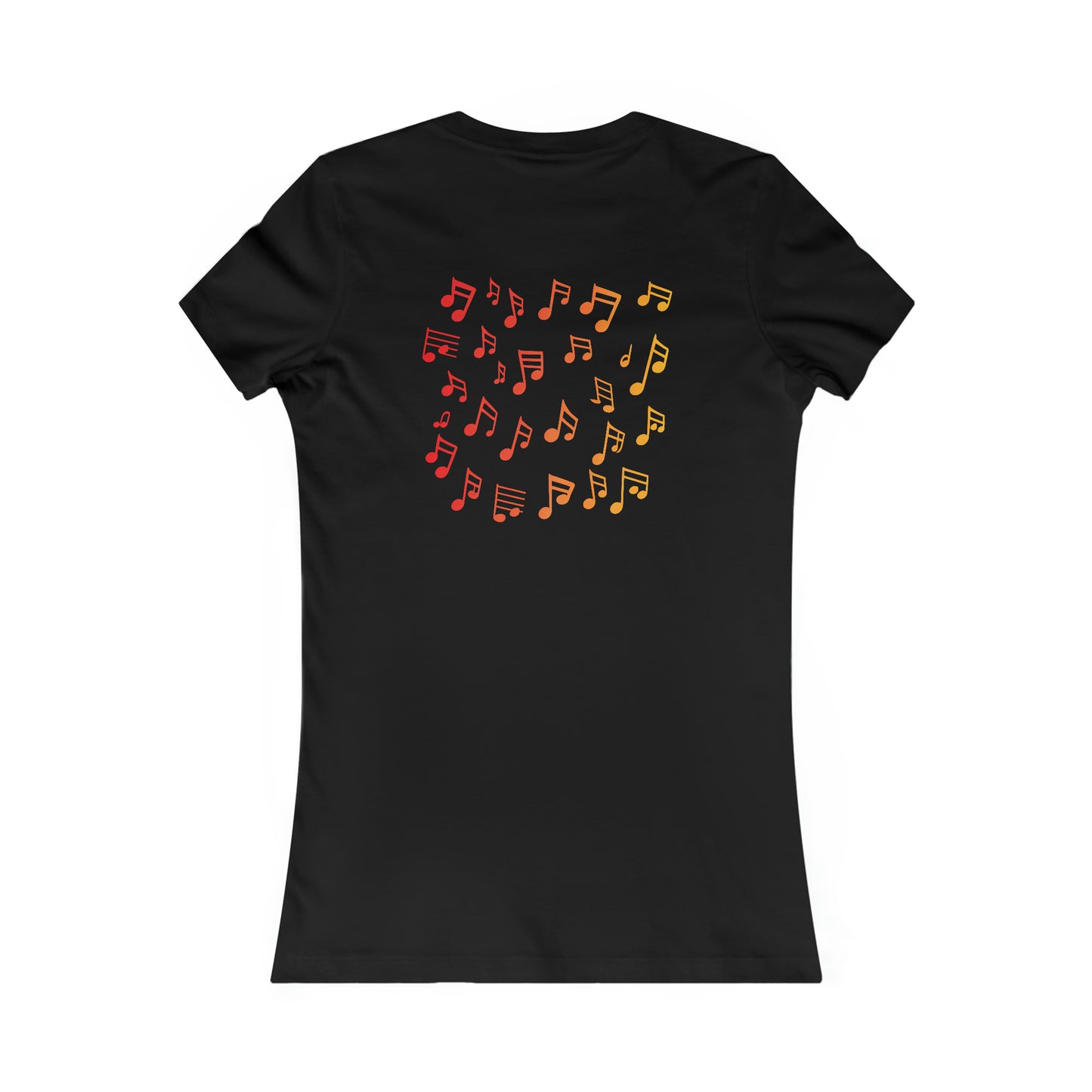Gradient Melodies: Guitar Ensemble Woman's Favorite Tee