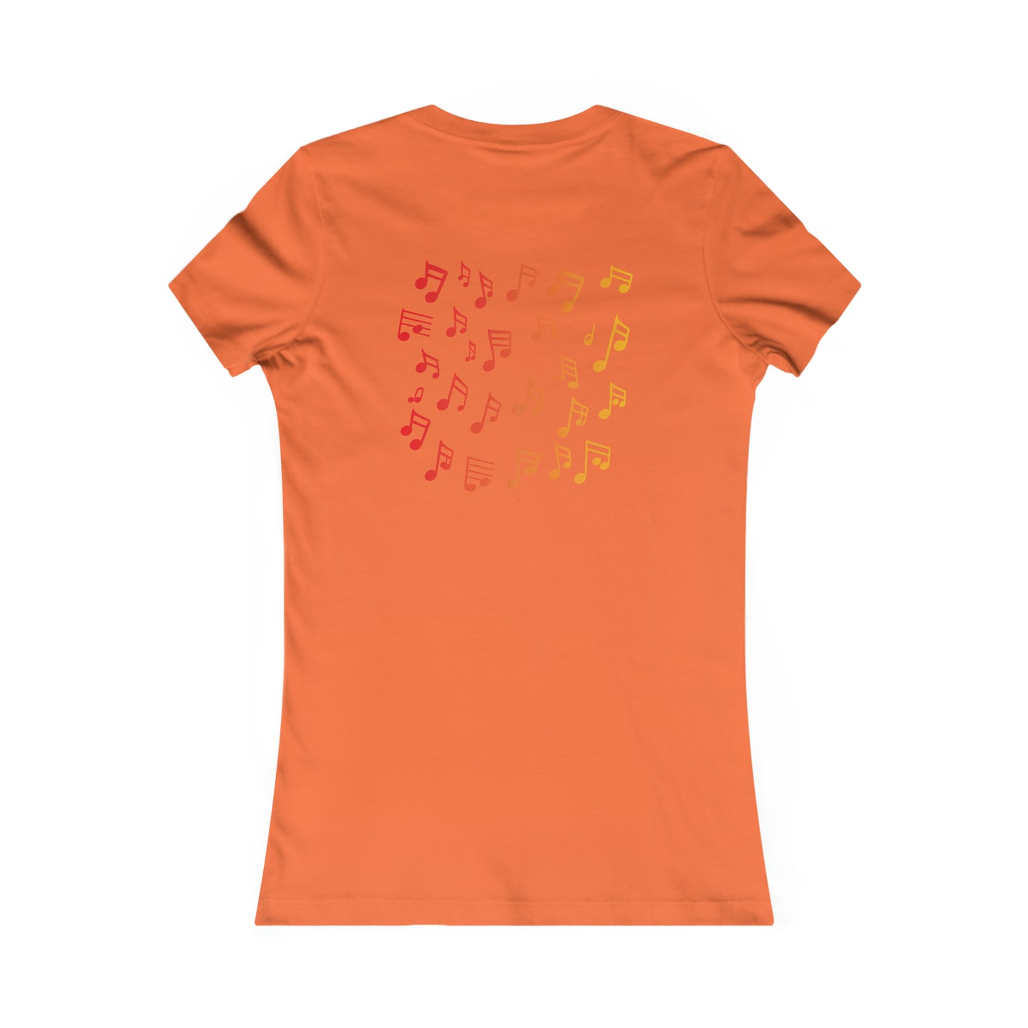 Gradient Melodies: Guitar Ensemble Woman's Favorite Tee