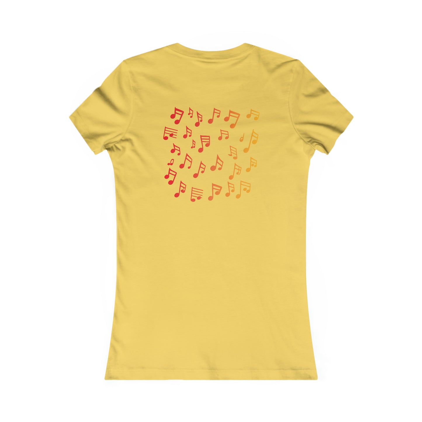 Gradient Melodies: Guitar Ensemble Woman's Favorite Tee