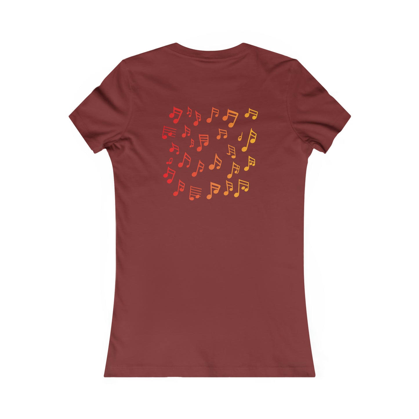 Gradient Melodies: Guitar Ensemble Woman's Favorite Tee