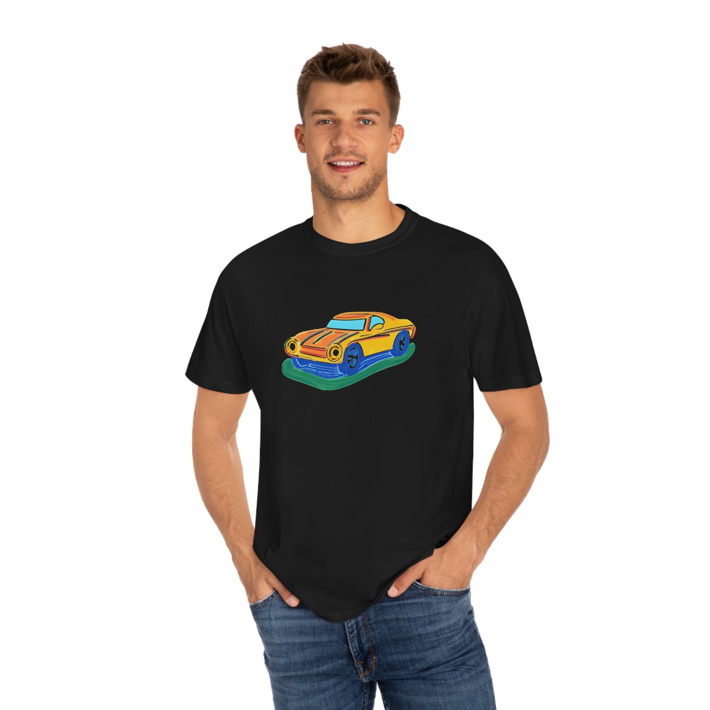 Retro Love Ride - Unisex Garment-Dyed T-shirt