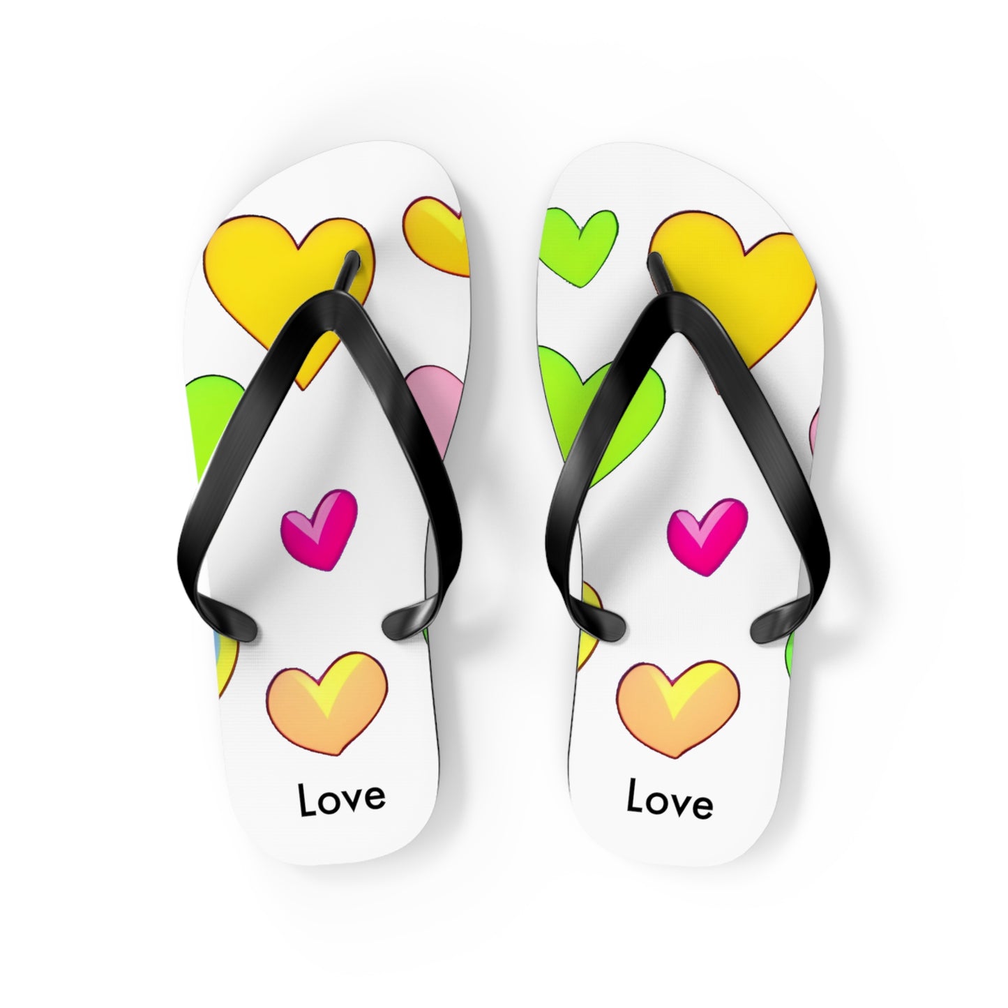 Love and Comfort: Minimalistic Heart Flip Flops