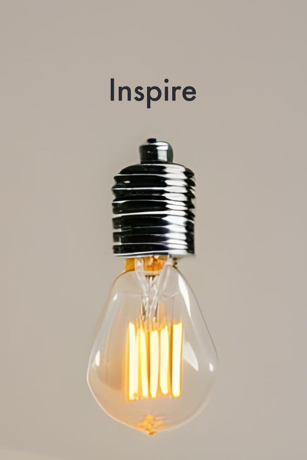 Be the Source of Inspiration: Minimalistic Light Bulb T-Shirt