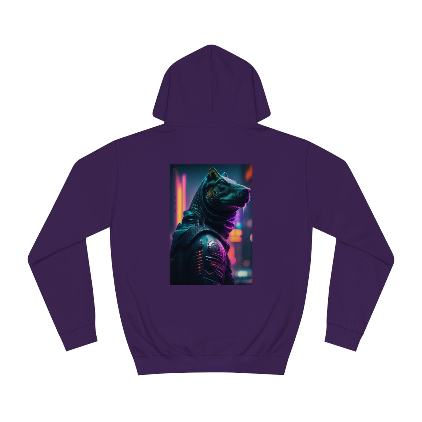 Embrace the Extraordinary: Unisex College Hoodie with 'Believe' Design