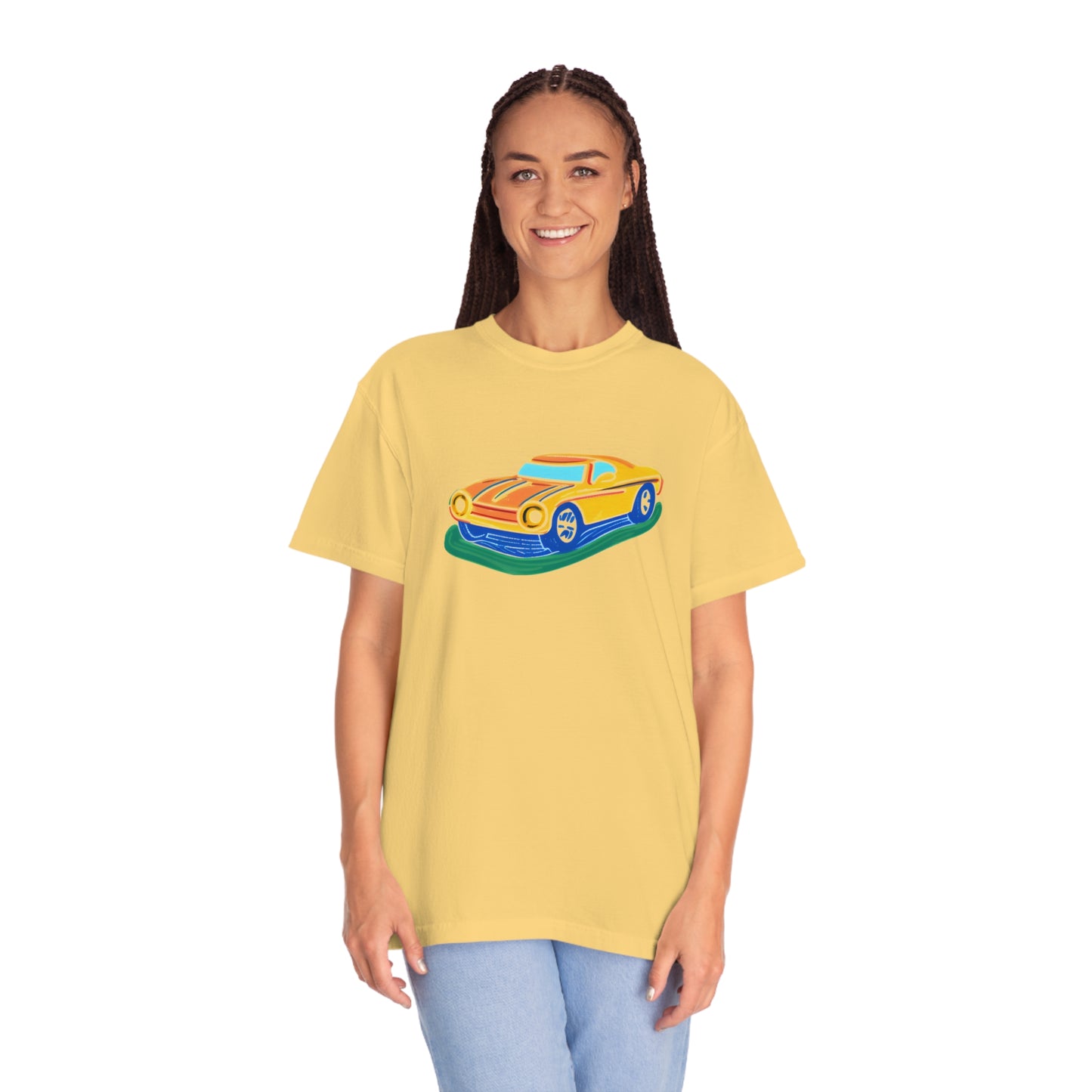 Retro Love Ride - Unisex Garment-Dyed T-shirt