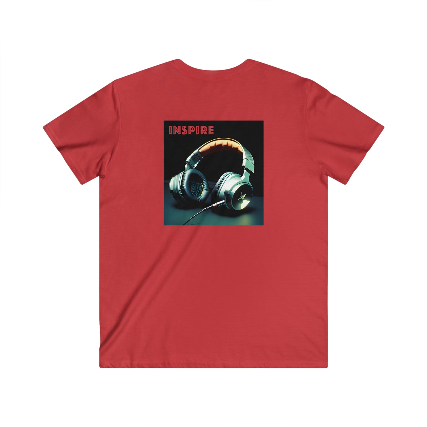 Soundscapes Unleashed Men's Fitted V-Neck Short Sleeve Tee