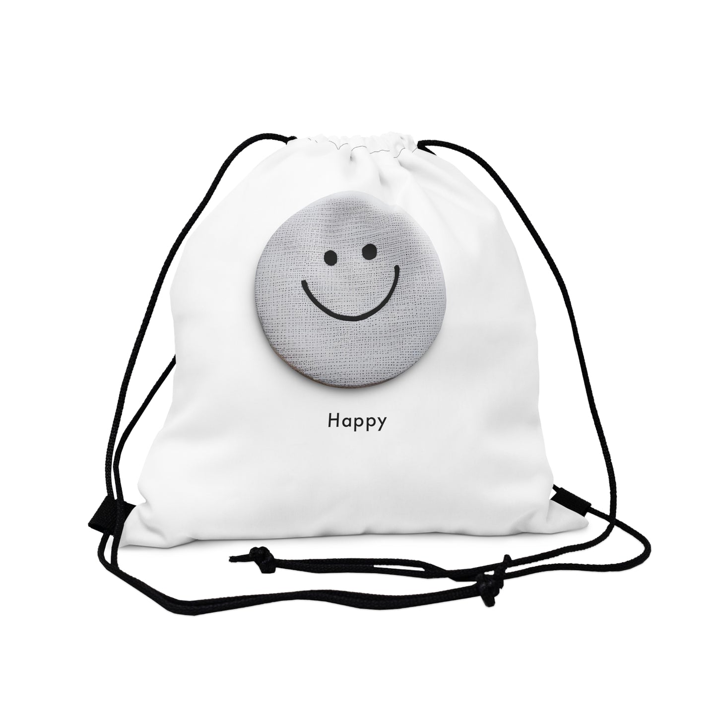 Happy Vibes Outdoor Drawstring Bag - Carry Smiles On-the-Go