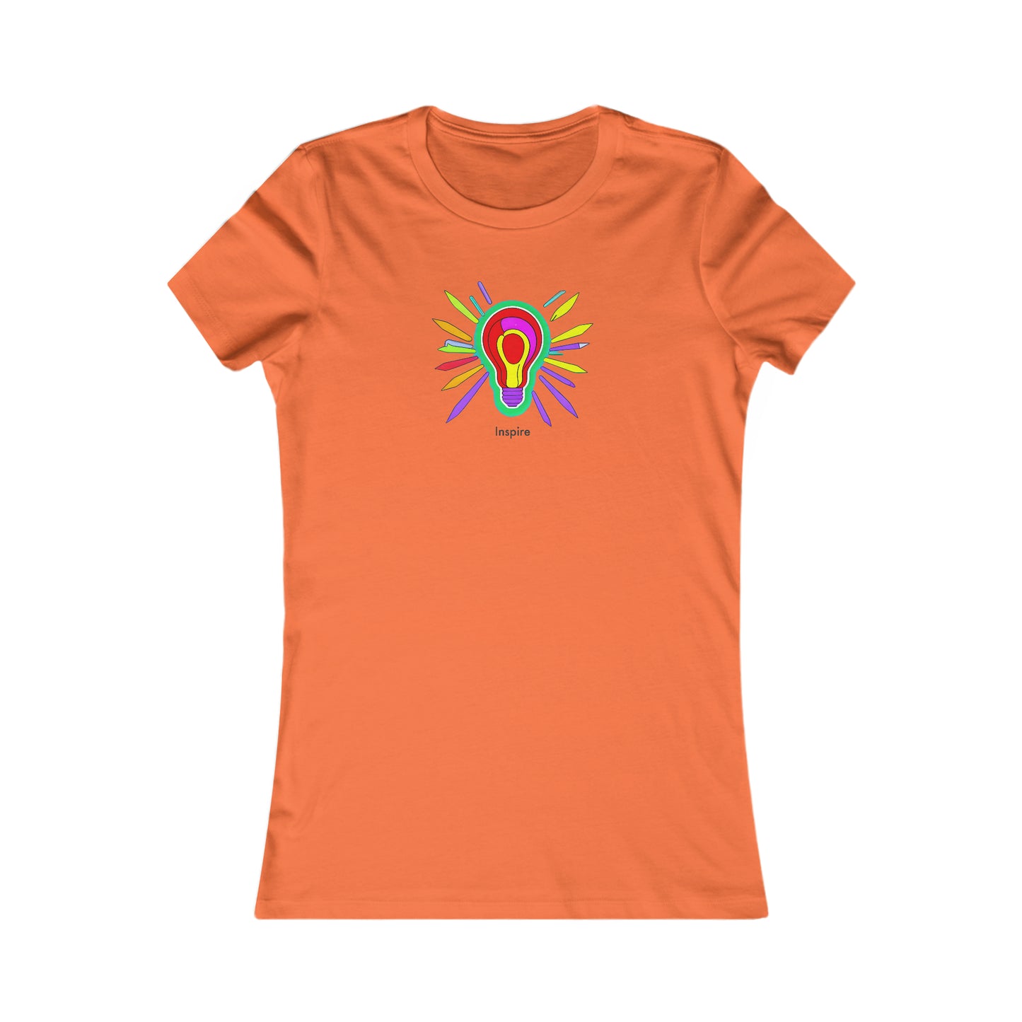 Colorful Inspiration: Creative Spark AI-Generated Light Bulb Tee