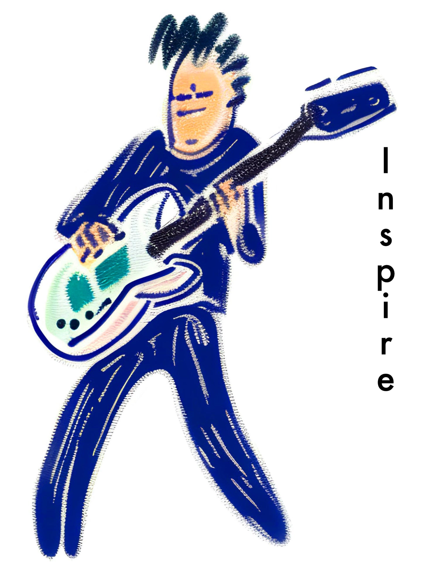 Playfully Punk: Hand-Drawn Inspire Unisex Ultra Cotton Tee