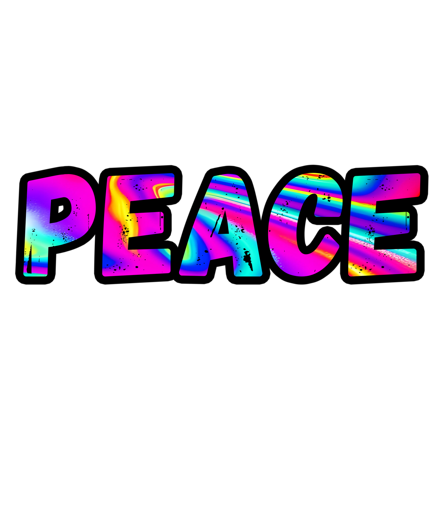 Psychedelic Peace Men's Cotton Crew Tee
