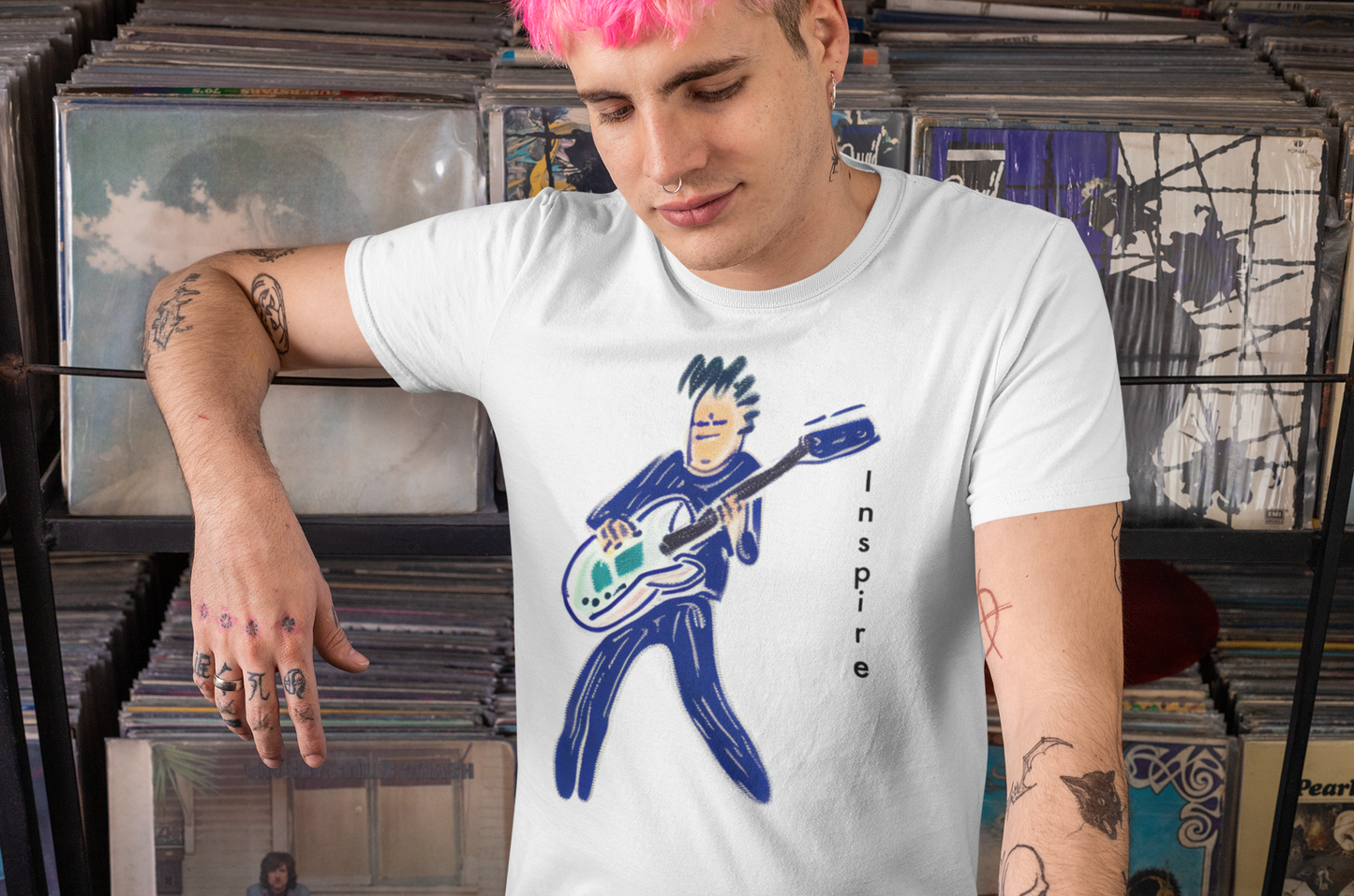 Playfully Punk: Hand-Drawn Inspire Unisex Ultra Cotton Tee