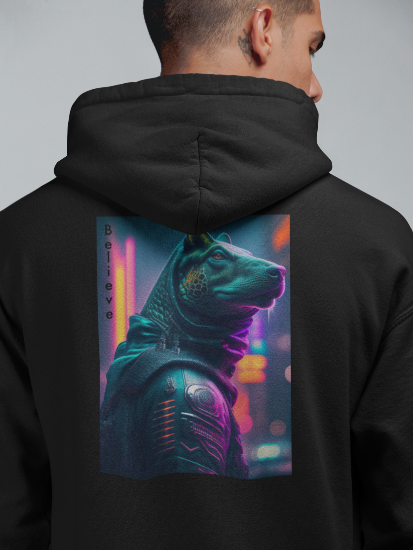 Embrace the Extraordinary: Unisex College Hoodie with 'Believe' Design
