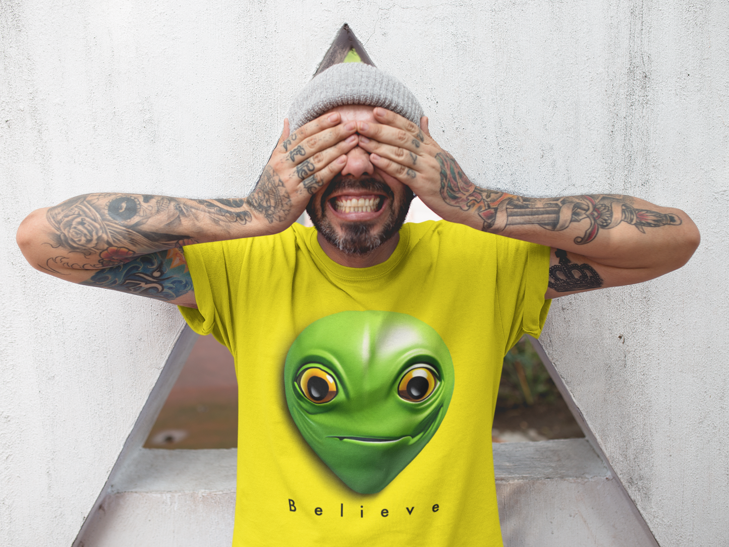 Alien Illusion: Believe-Inspired Jersey Tee