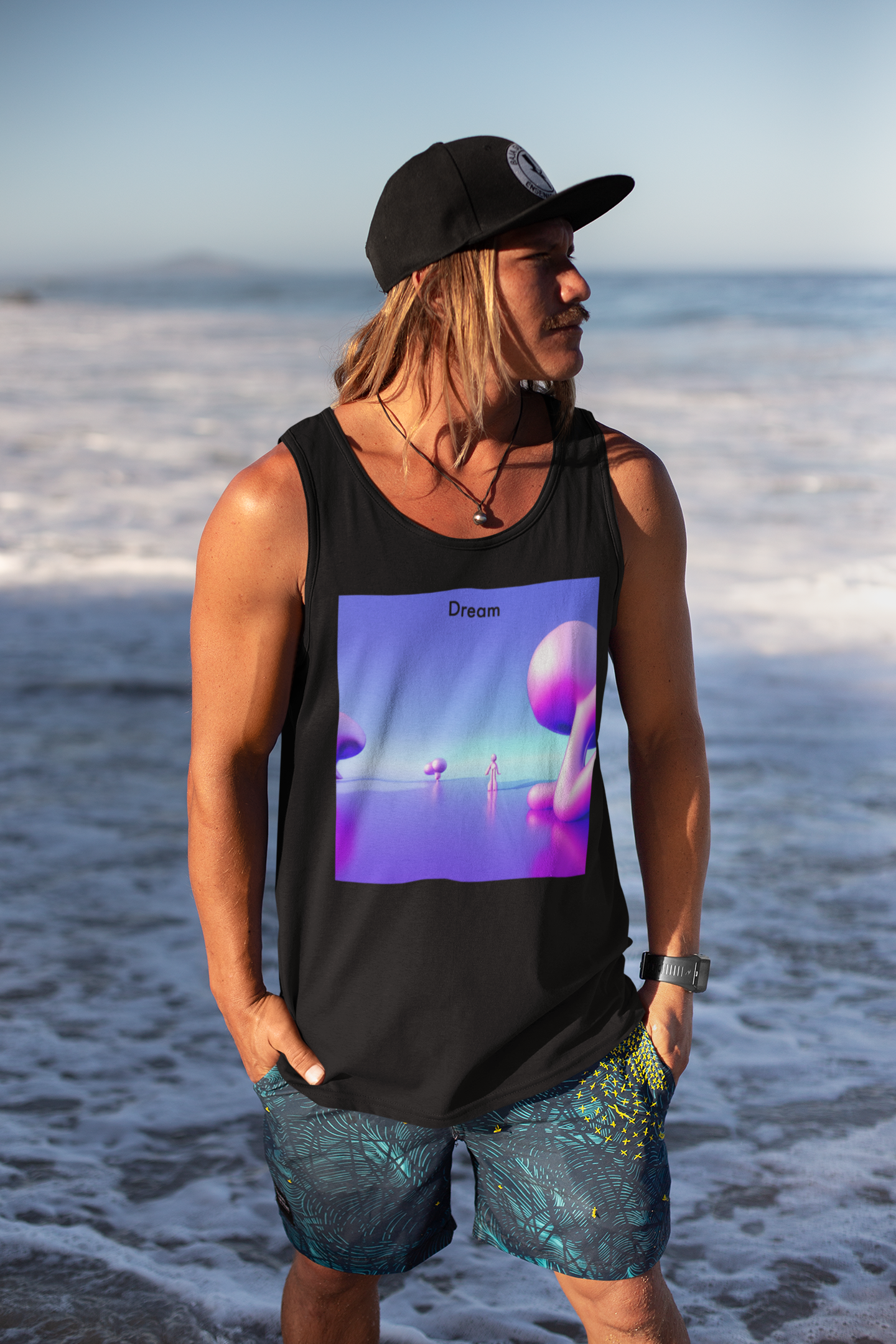 Dreamscapes Unleashed: Unisex Jersey Tank with AI-Generated Dream Vision