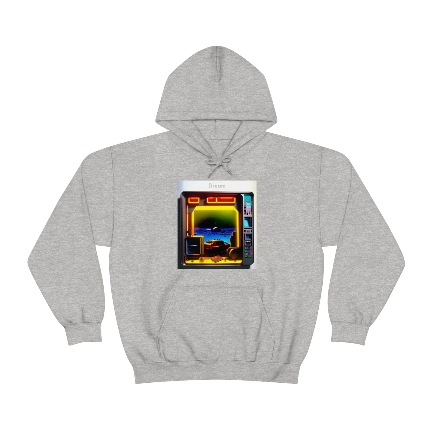 Techno-Dreamscapes: AI-Created Hooded Sweatshirt for the Visionaries