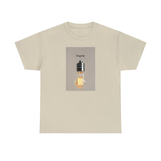 Be the Source of Inspiration: Minimalistic Light Bulb T-Shirt