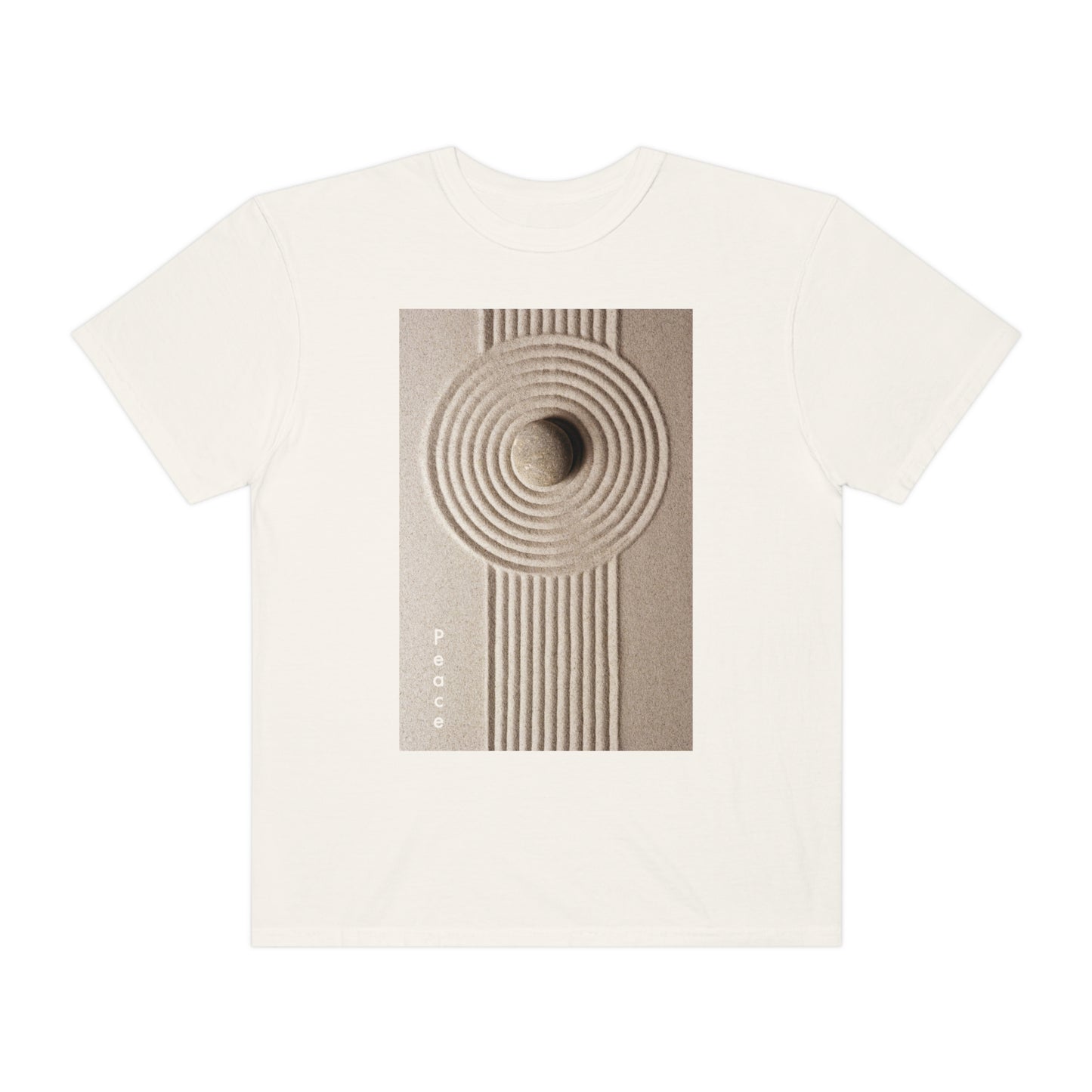 Zen Vibes: Embrace Peace with our Raked Sand T-Shirt!