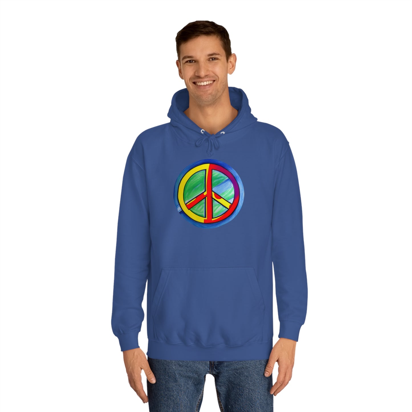 Peaceful Pastels: Unisex College Hoodie