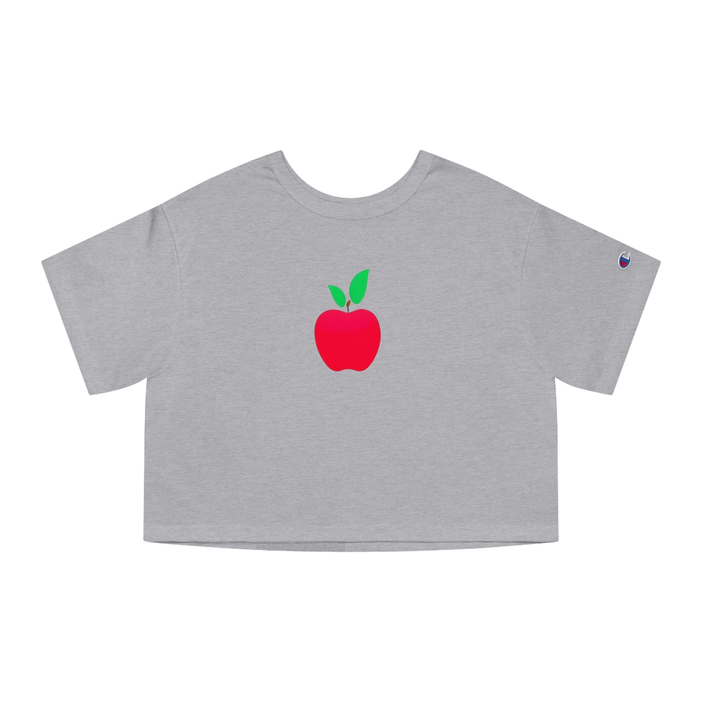 Champion Women's Cropped T-Shirt - Inspire with Colorful Apples