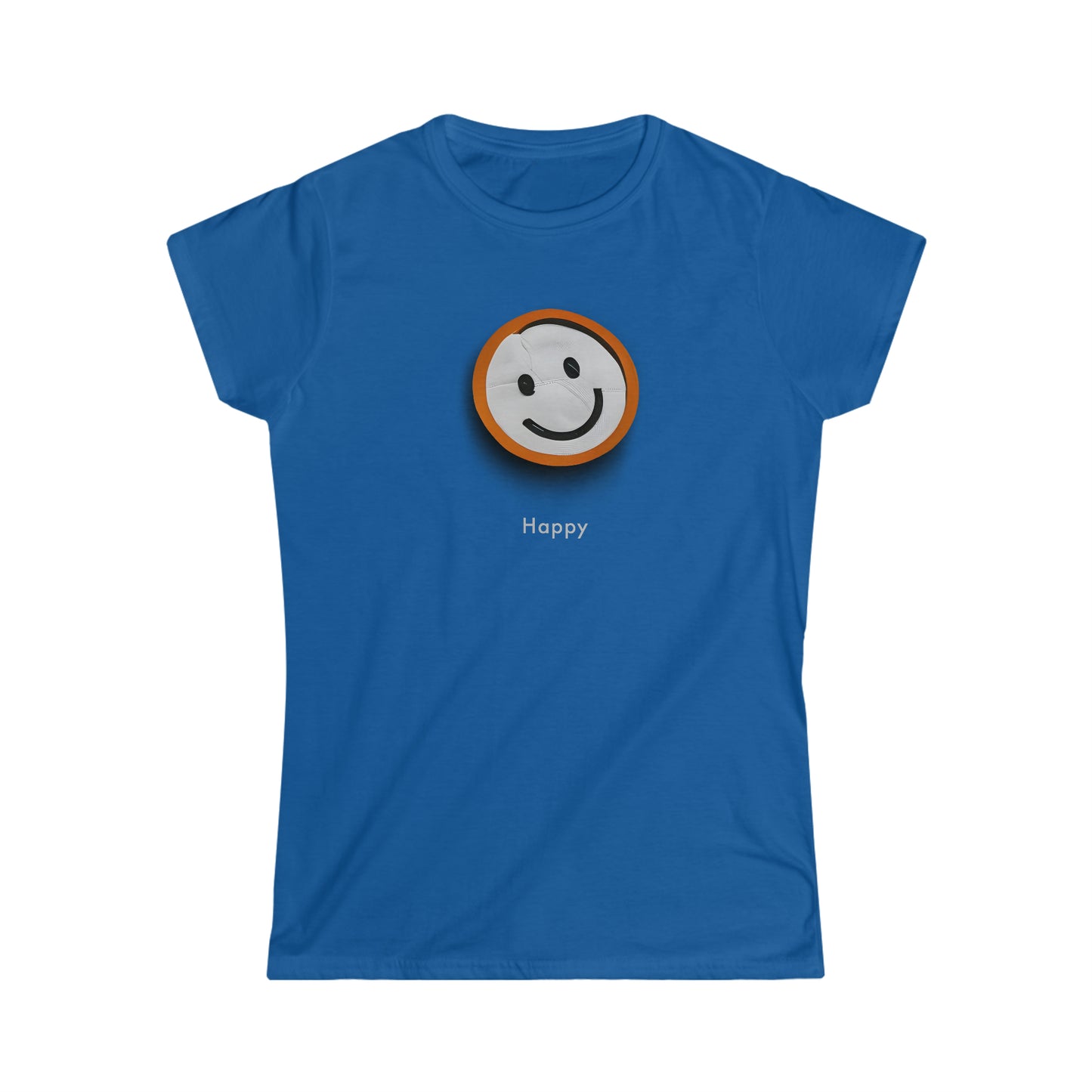 Smile with Style: Minimalistic 3D Happy Face Tee