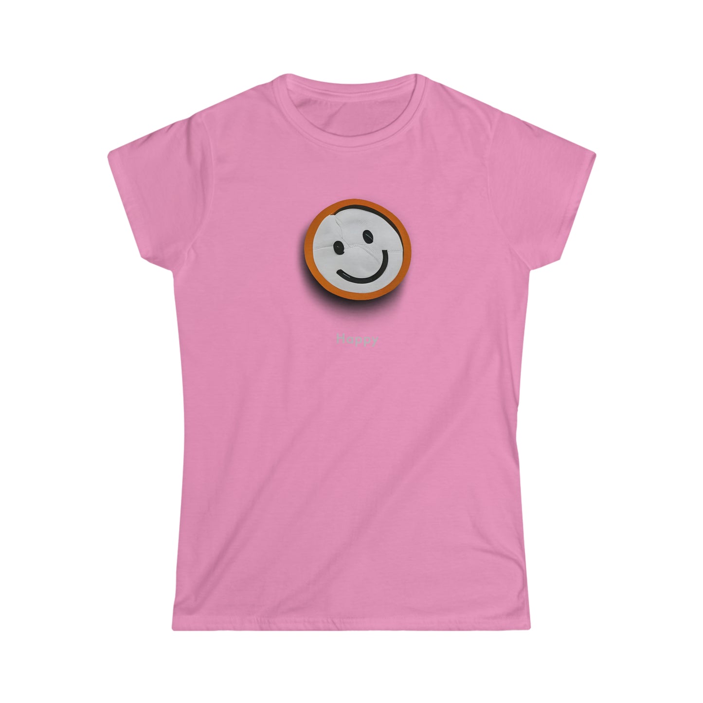 Smile with Style: Minimalistic 3D Happy Face Tee