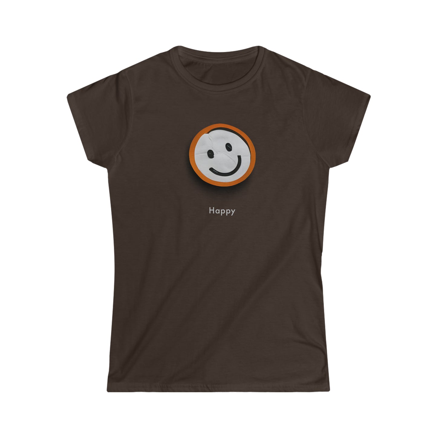 Smile with Style: Minimalistic 3D Happy Face Tee