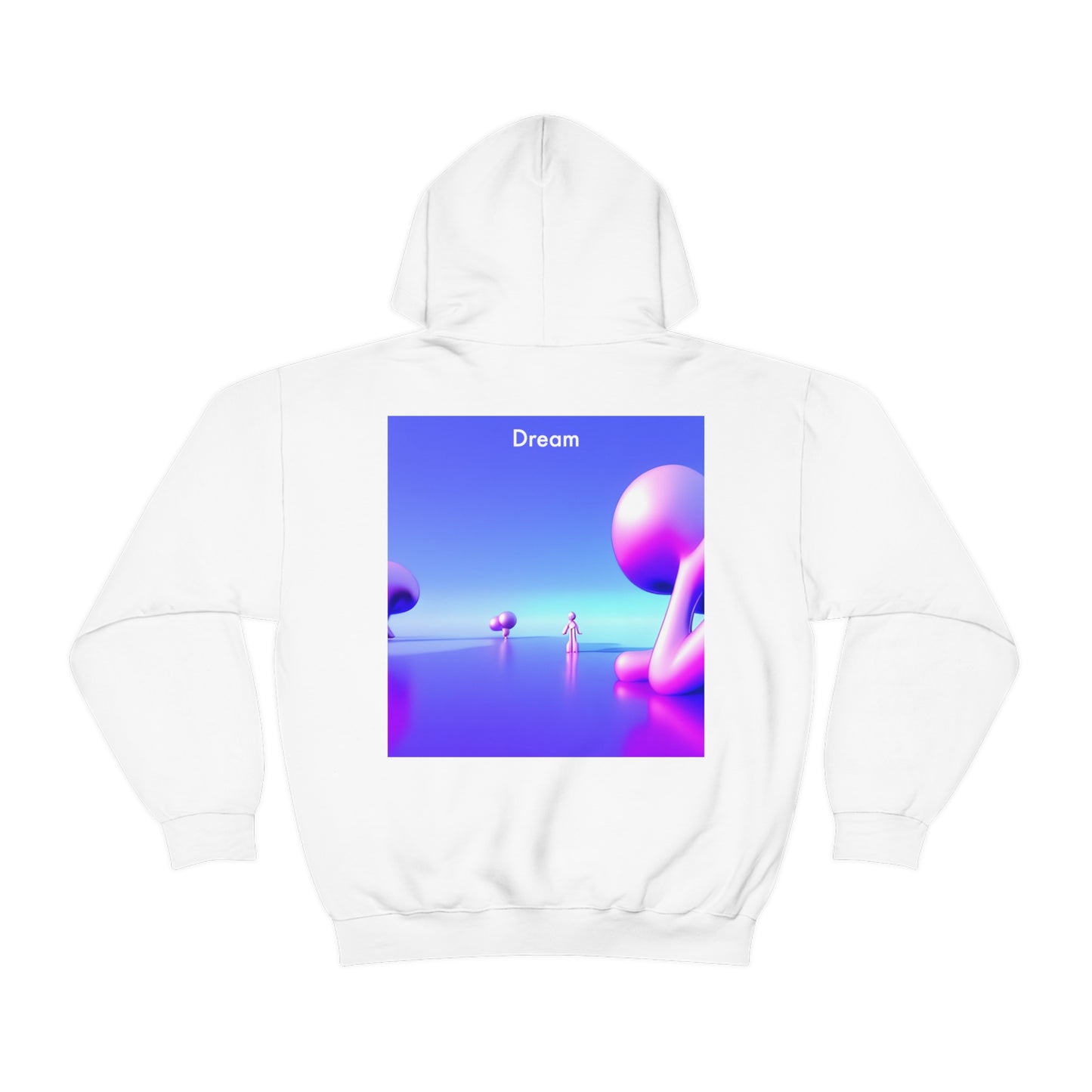 Visions Unleashed: Unisex Heavy Blend™ Hooded Sweatshirt with AI-Rendered Dreamscapes