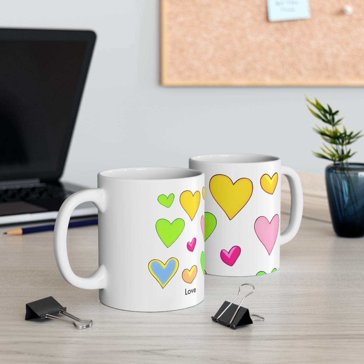 Love-infused Mornings: Minimalistic Heart Coffee Cup