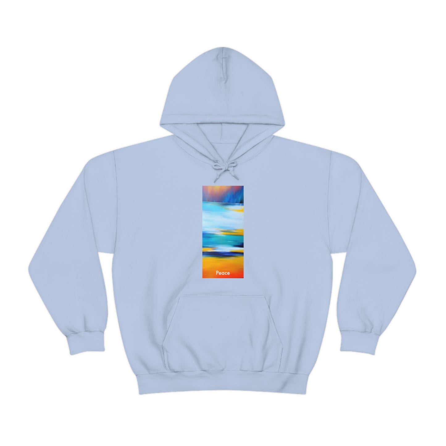 Sunset Serenity: Abstract Peace Unisex Heavy Blend™ Hooded Sweatshirt