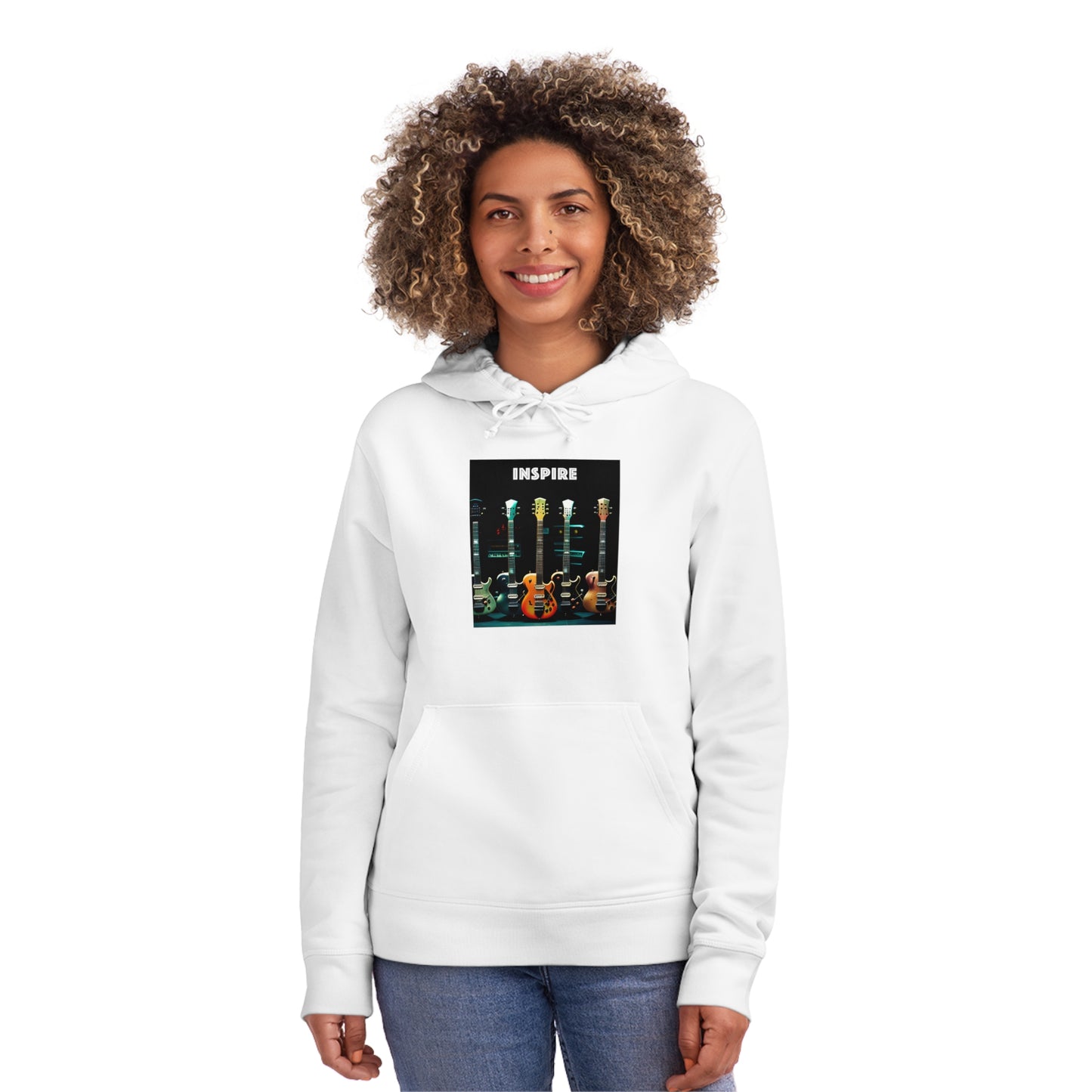 Guitar Serenade: Unisex Inspire Drummer Hoodie