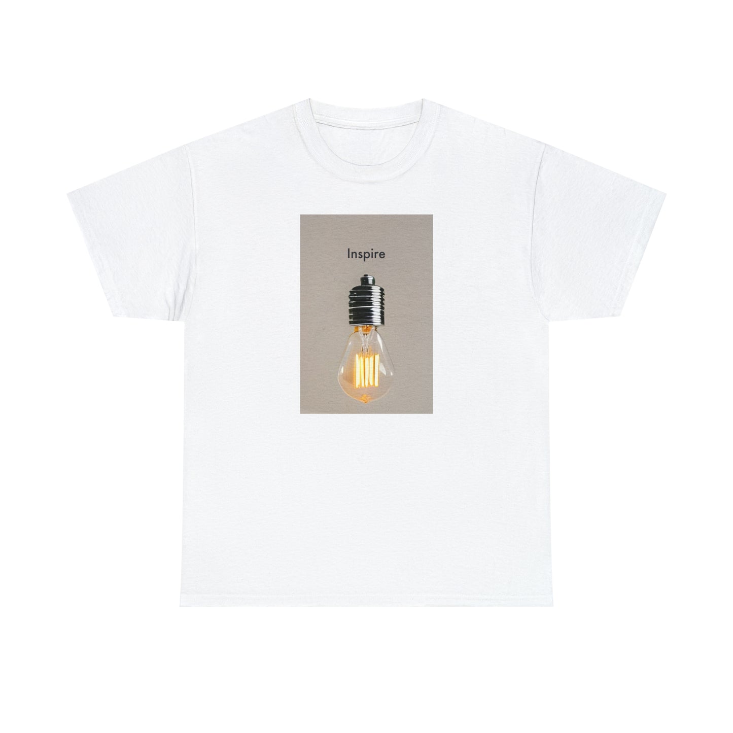 Be the Source of Inspiration: Minimalistic Light Bulb T-Shirt