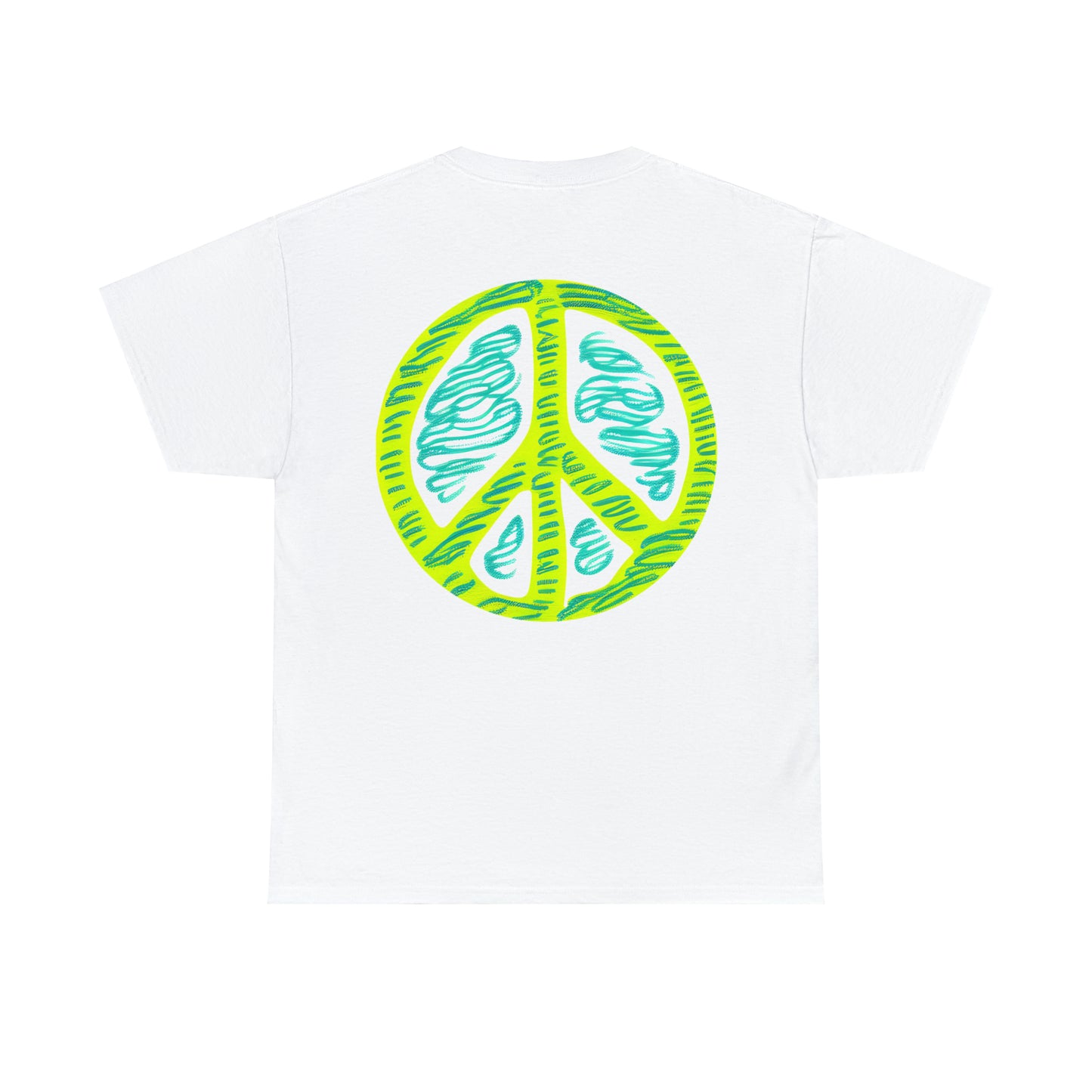 Peaceful Expression: Unisex Pastel Peace Sign Tee