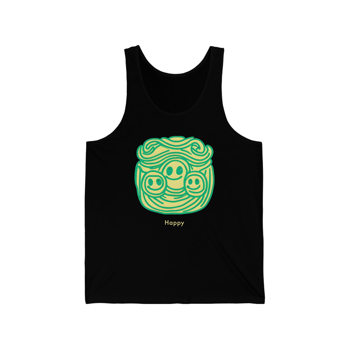 Happy Vibes: Unisex Jersey Tank