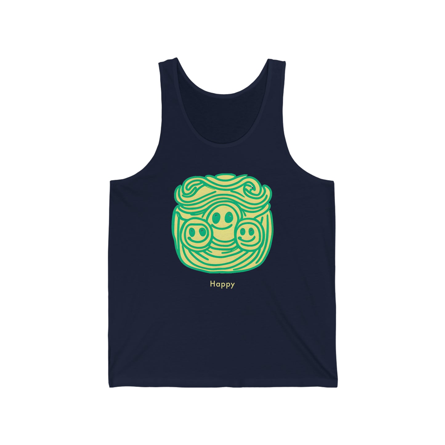 Happy Vibes: Unisex Jersey Tank