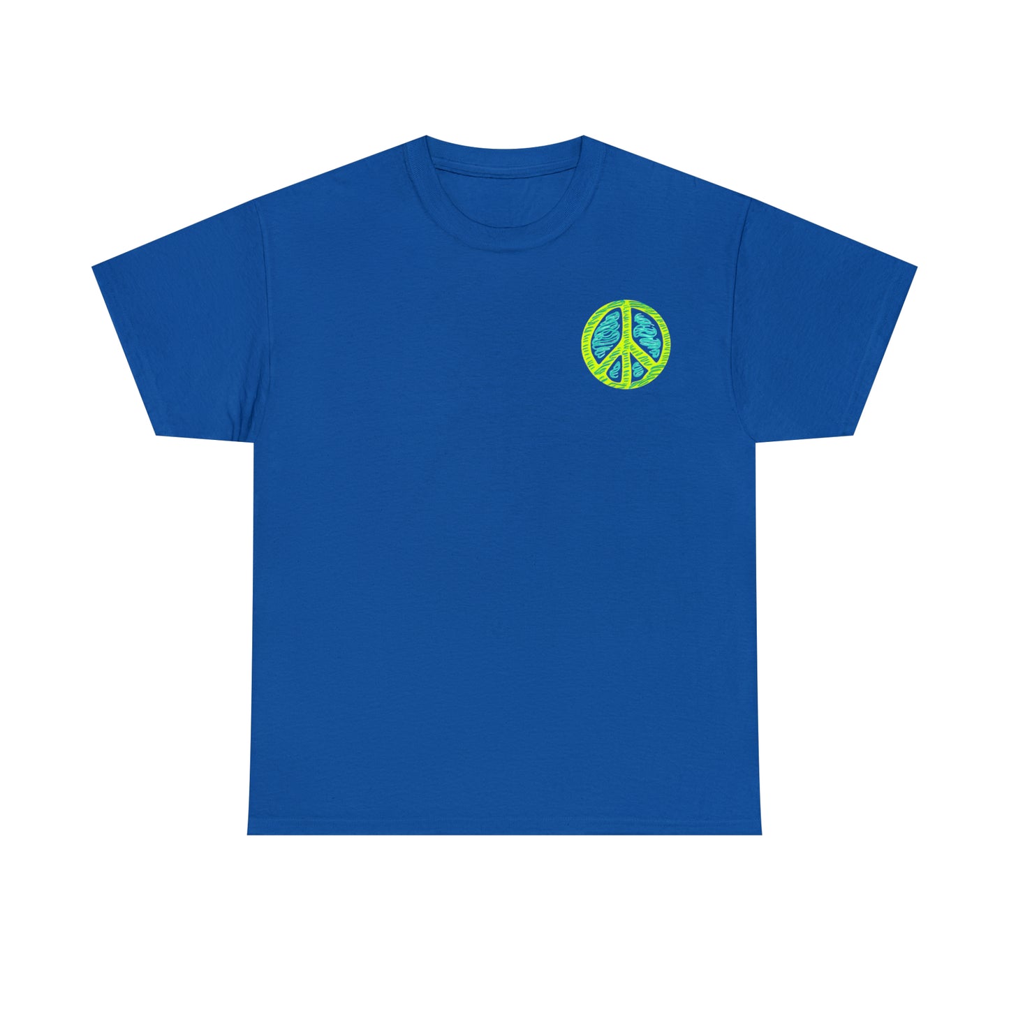 Peaceful Expression: Unisex Pastel Peace Sign Tee