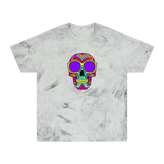 Infinite Imagination: Unisex Psychedelic Skull Tee