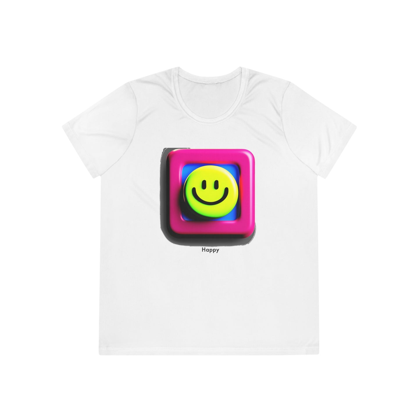 Experience Pure Delight with our AI-Designed Happy Ladies Competitor Tee