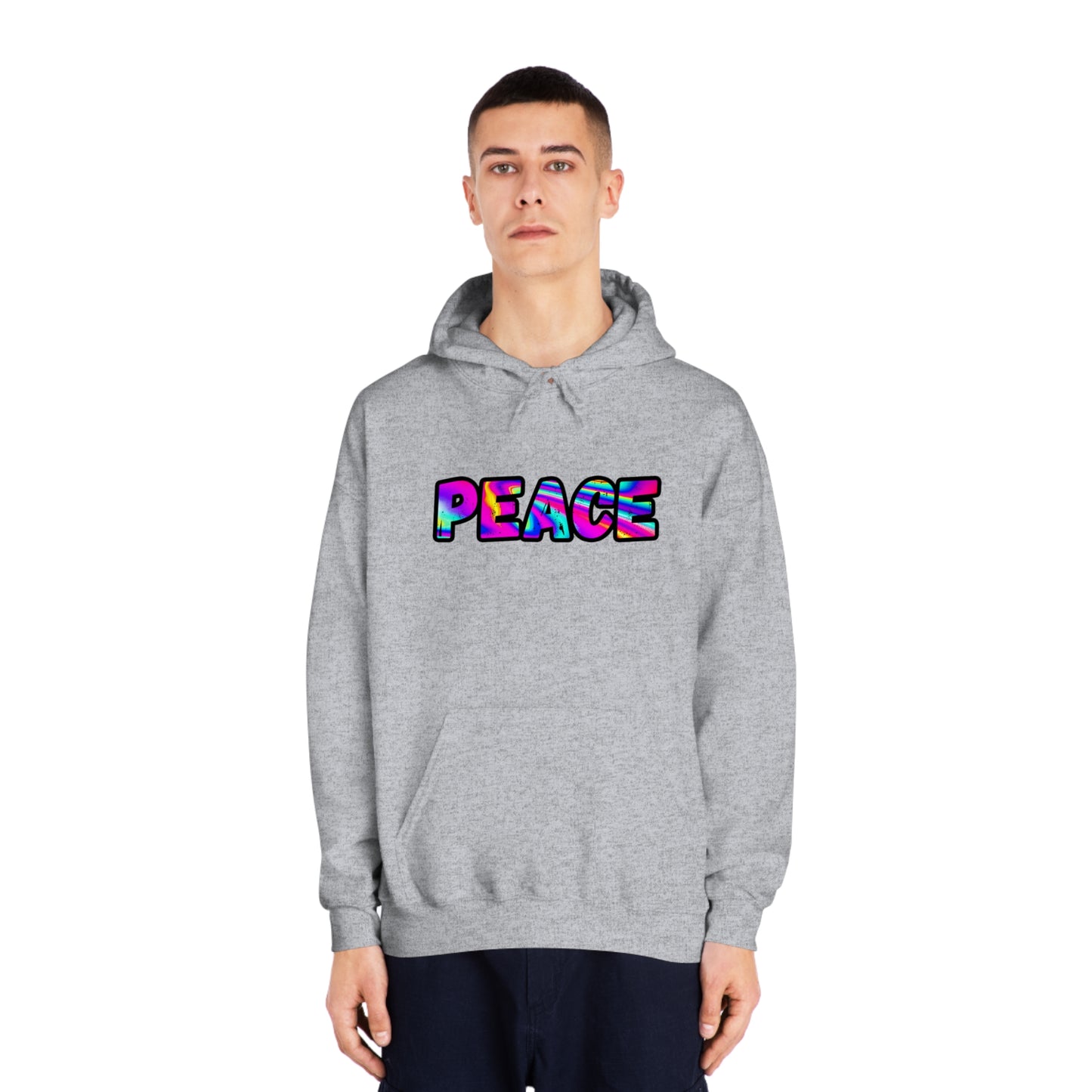 Psychedelic Peace Unisex DryBlend® Hooded Sweatshirt