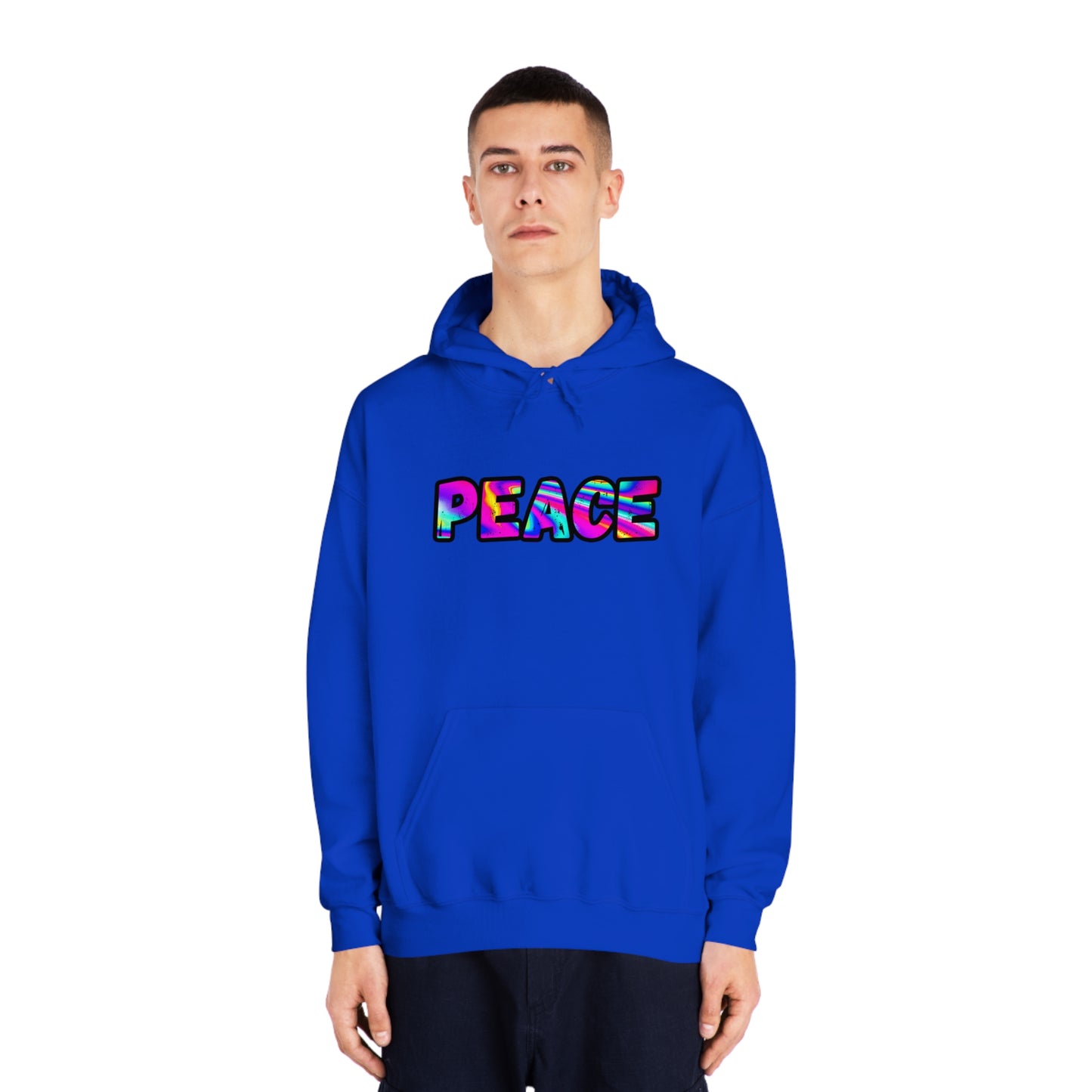 Psychedelic Peace Unisex DryBlend® Hooded Sweatshirt