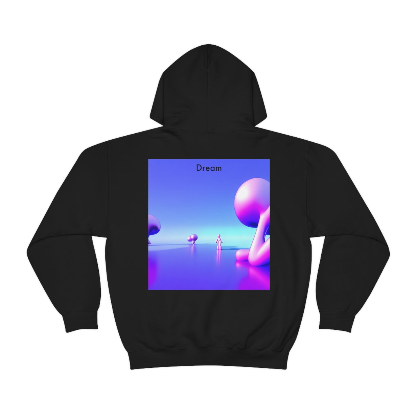 Visions Unleashed: Unisex Heavy Blend™ Hooded Sweatshirt with AI-Rendered Dreamscapes