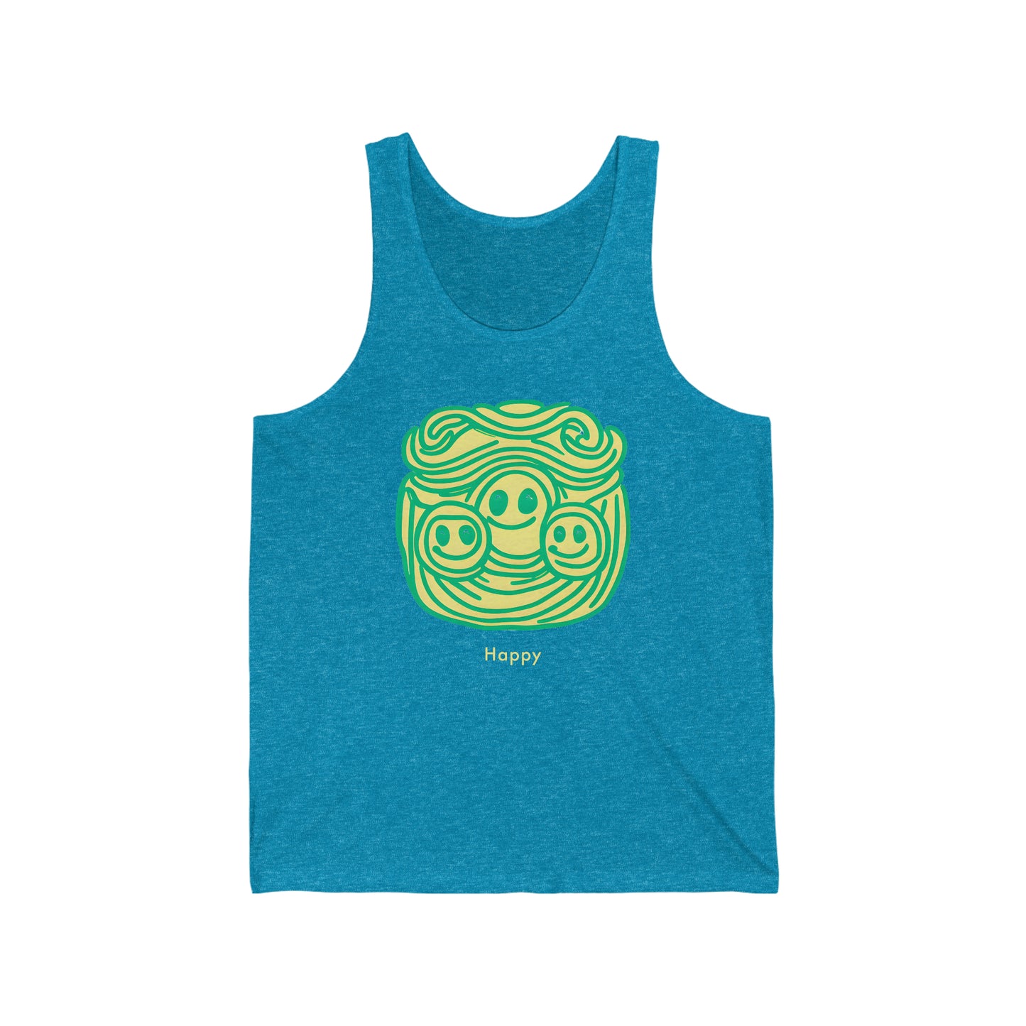 Happy Vibes: Unisex Jersey Tank