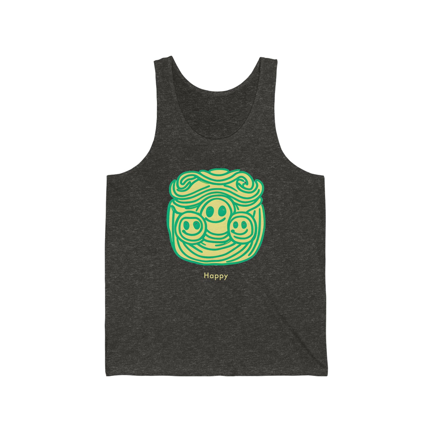 Happy Vibes: Unisex Jersey Tank