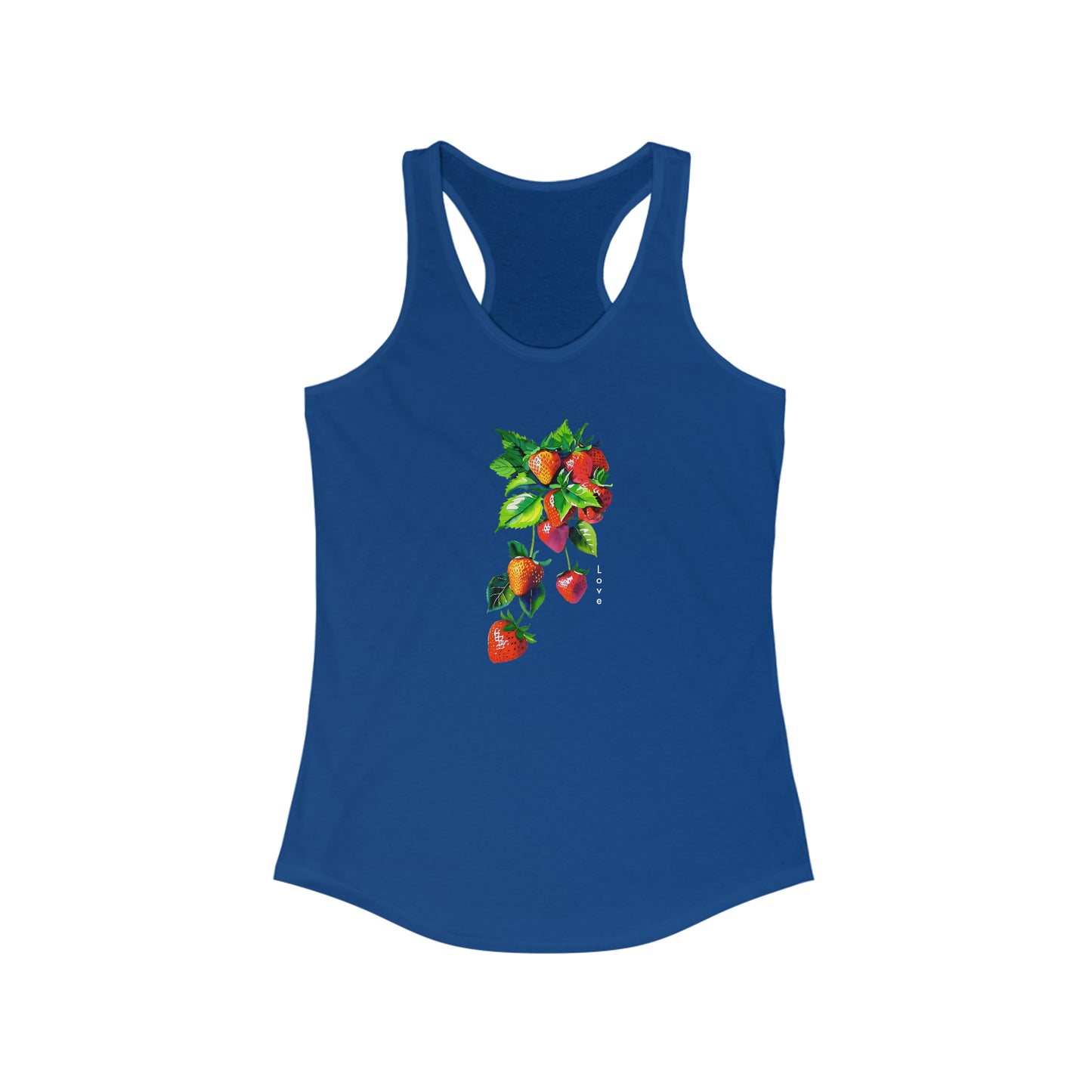 Stay Cool with Strawberry Love: Trendy Women's Racerback Tank