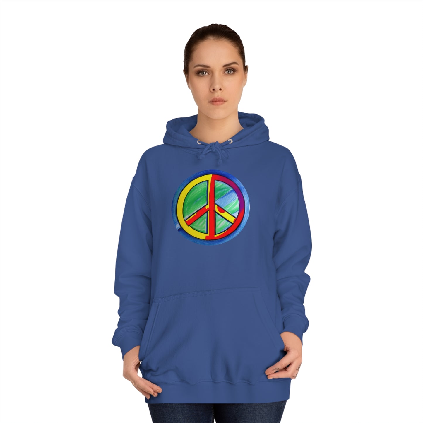 Peaceful Pastels: Unisex College Hoodie