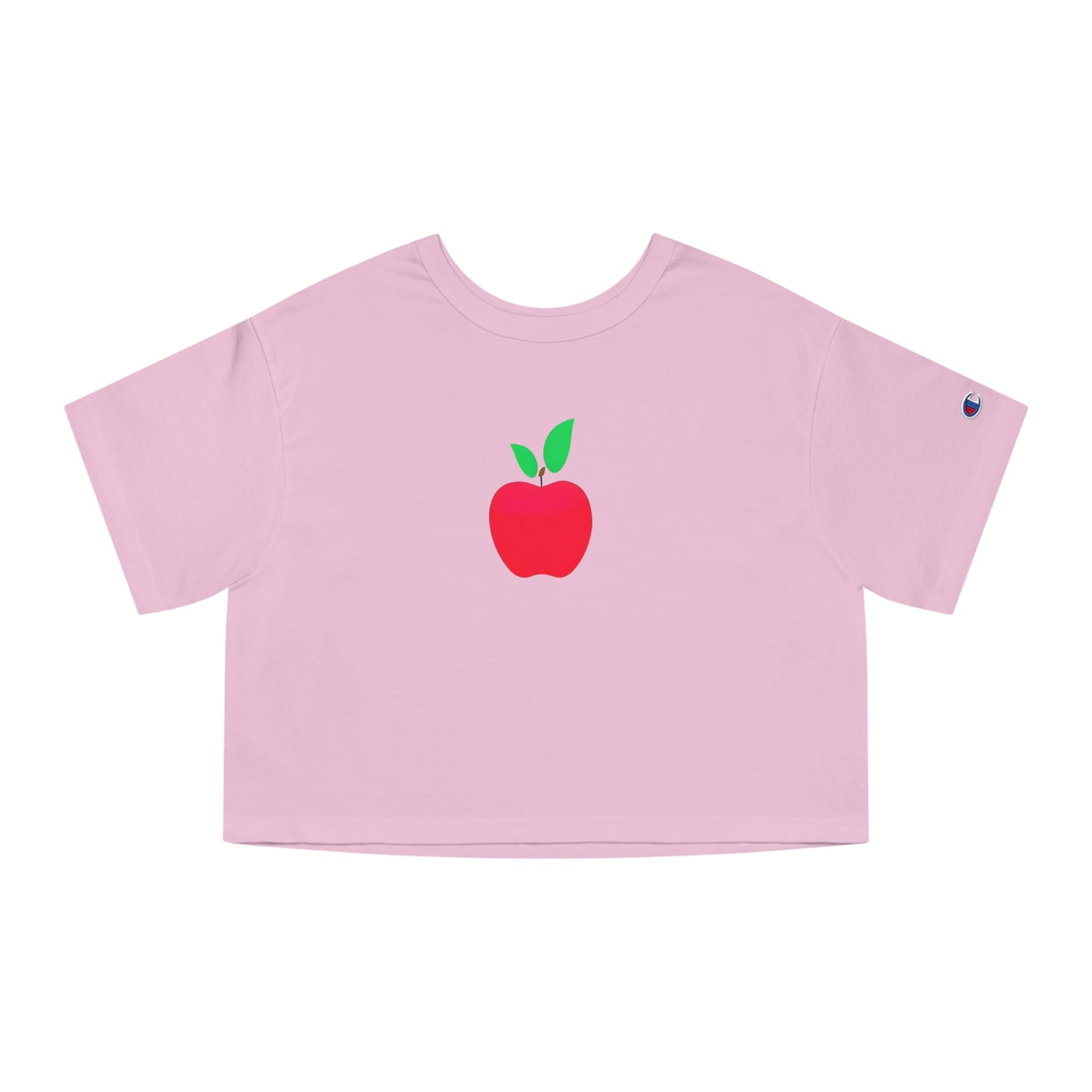 Champion Women's Cropped T-Shirt - Inspire with Colorful Apples