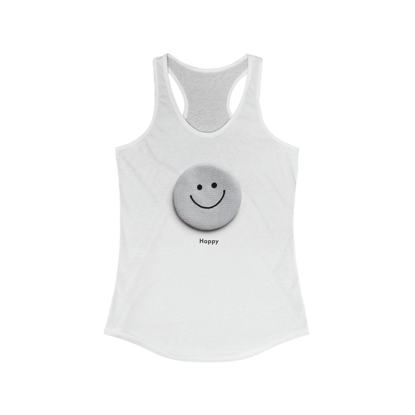 Happy Vibes Women's Ideal Racerback Tank - Embrace Joyful Fashion