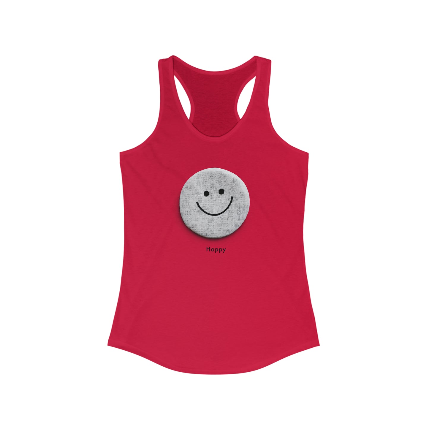 Happy Vibes Women's Ideal Racerback Tank - Embrace Joyful Fashion