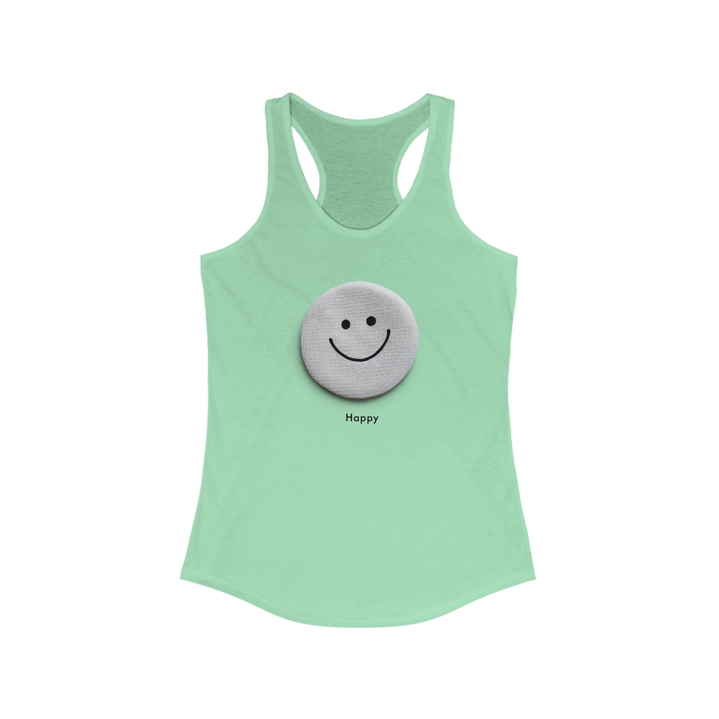 Happy Vibes Women's Ideal Racerback Tank - Embrace Joyful Fashion