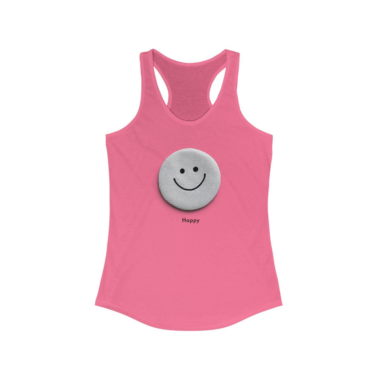 Happy Vibes Women's Ideal Racerback Tank - Embrace Joyful Fashion